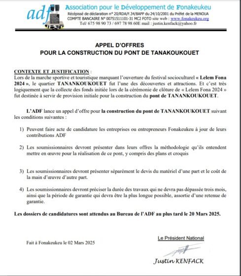 Appel d’offre