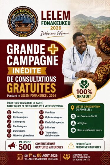 LELEM FONA 2026 : une grande campagne de santé gratuite au service de la communauté Fonakeukeu